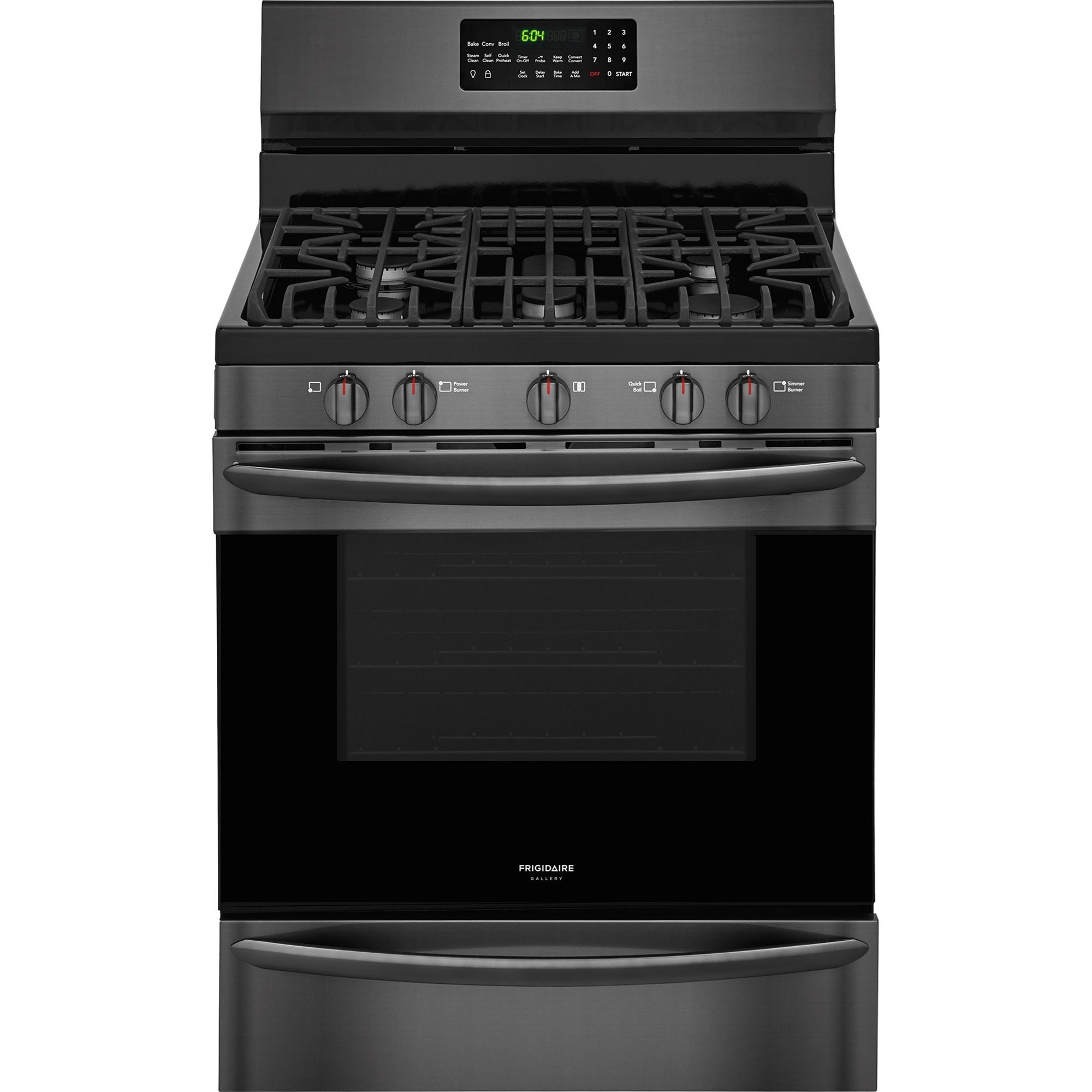 Frigidaire gas stove black stainless outlet steel